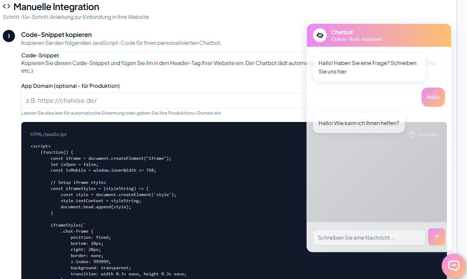 Glassmorphism-Effekt